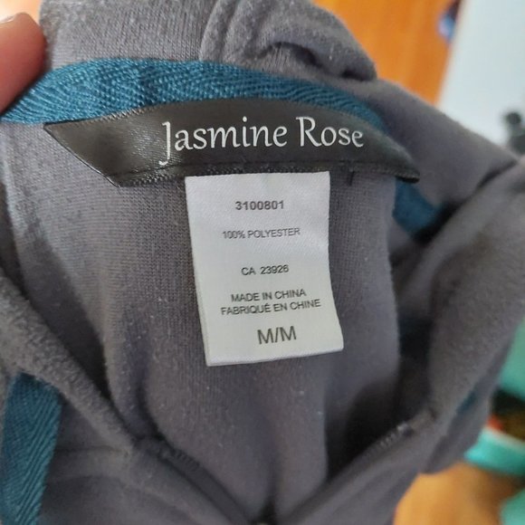 Jasmine Rose Grey Medium Women's Zippy Sweatshirt - Picture 3 of 4